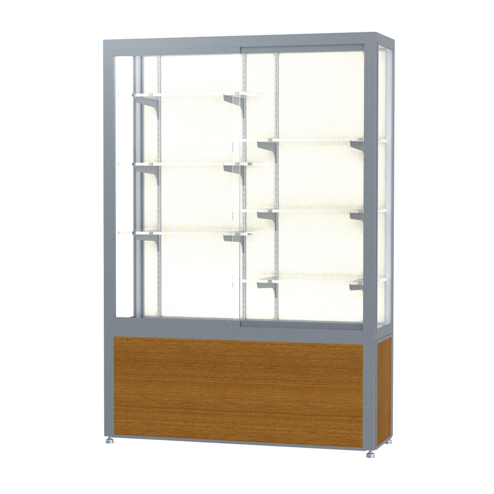 Ghent Waddell Challenger 1000 Floor Display Case with Wood-Grained Vinyl Base (GHE-104/114/134)