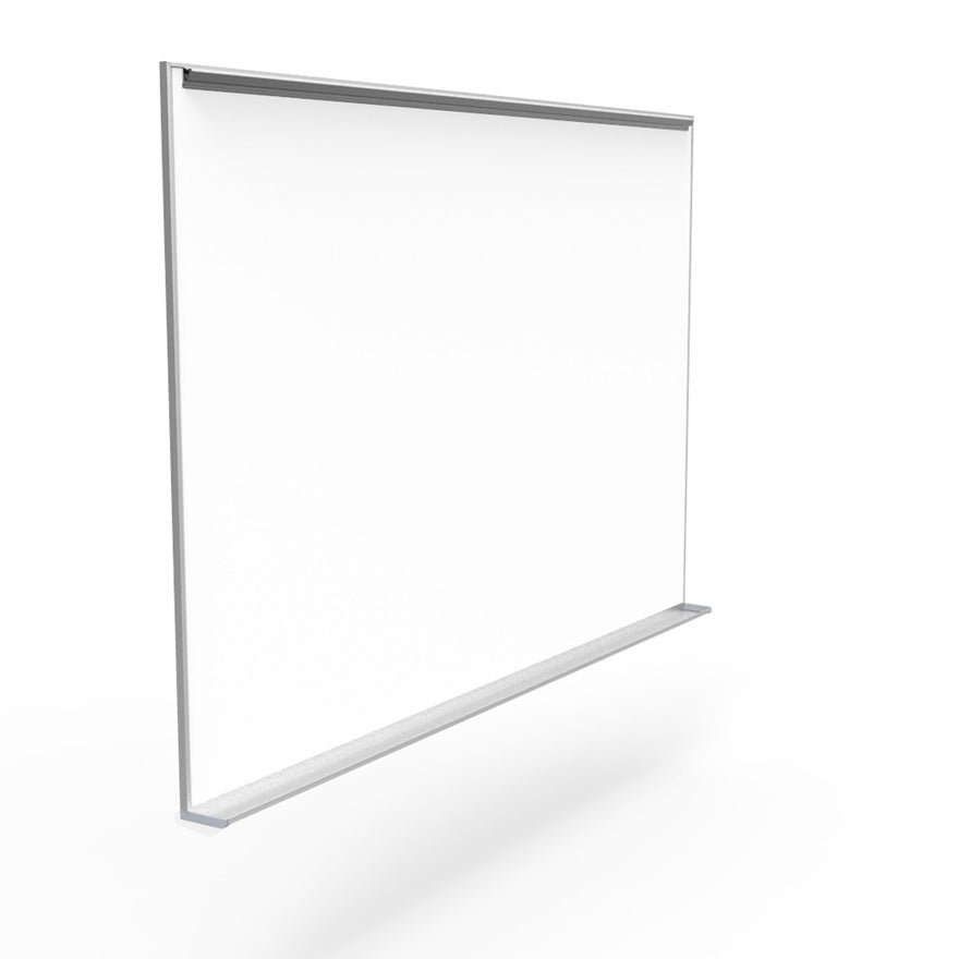 Egan Aluminum Frame Markerboard With Integrated Full Length Aluminum Marker Tray (MFTMS/Porcelain Surface)
