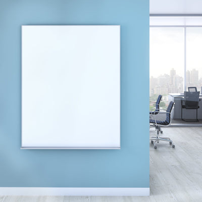 Egan Aluminum Frame Markerboard With Integrated Full Length Aluminum Marker Tray (MFTMS/Porcelain Surface)