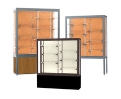 Ghent Waddell Challenger 1000 Floor Display Case with Wood-Grained Vinyl Base (GHE-104/114/134)