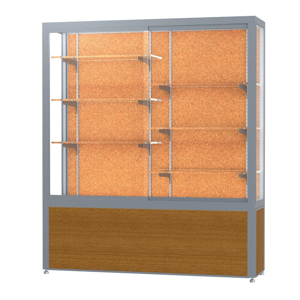 Ghent Waddell Challenger 1000 Floor Display Case with Wood-Grained Vinyl Base (GHE-104/114/134)