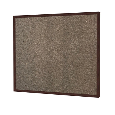 Ghent Chocolate Cork Bulletin Board with Modern Impression Frame, Maple Finish IMM23MPKCH