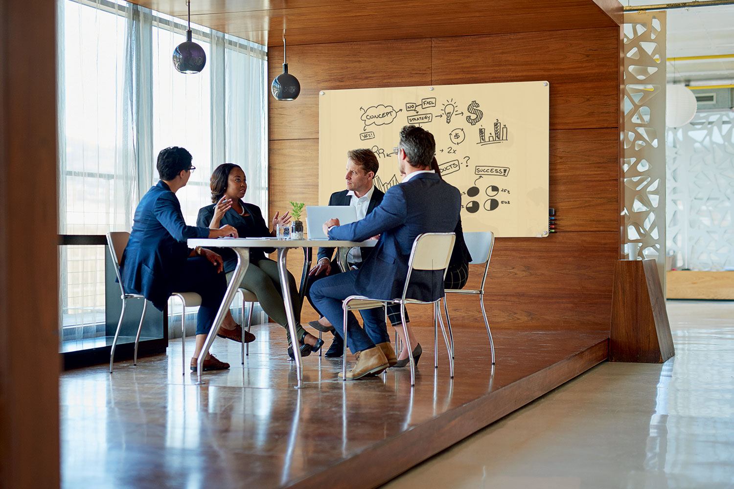 Ghent Harmony Tempered Glass Magnetic Dry Erase Board - EDUSupplyDirect