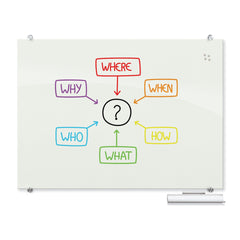 Mooreco Visionary® Magnetic Glass Board - EDUSupplyDirect
