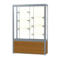 Ghent Waddell Challenger 1000 Floor Display Case with Wood-Grained Vinyl Base (GHE-104/114/134)