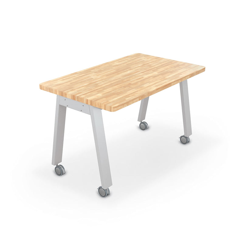 MooreCo Compass Makerspace Table – Butcher Block Top 29.6