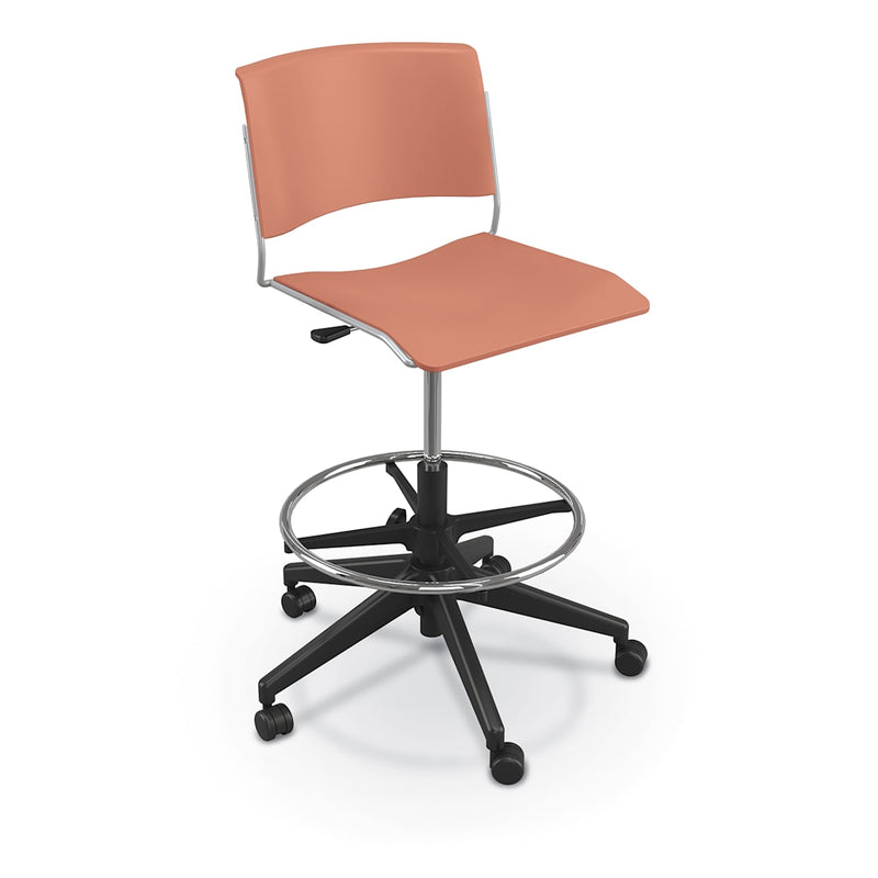 MooreCo Akt 5-Star Stool - Hard Casters 42.5