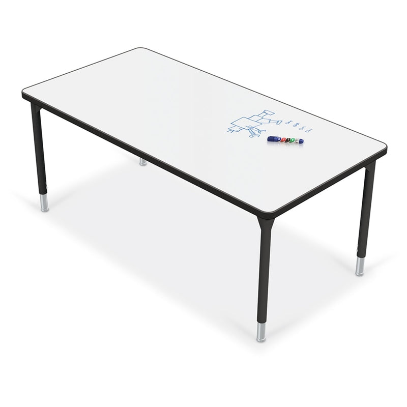 MooreCo Hierarchy Activity Table + Porcelain Top Rectangle 32