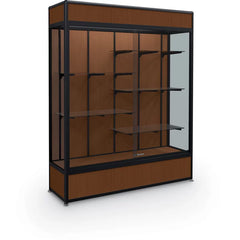 MooreCo Elite Freestanding Display Case + Cornice & Light (93C84)