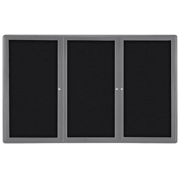 Ghent 3-Door Ovation Beige Fabric Bulletin Board 48