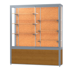 Ghent Challenger 1000 Floor Display Case with Wood-Grained Vinyl Base (GHE-104/114/134)