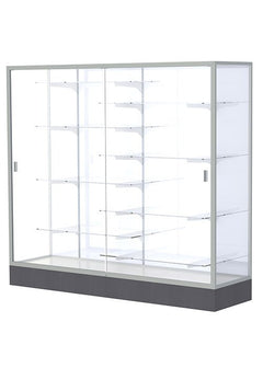 Ghent Colossus Freestanding Floor Display Case with Aluminum Frame and Laminate Base (2605-2606)