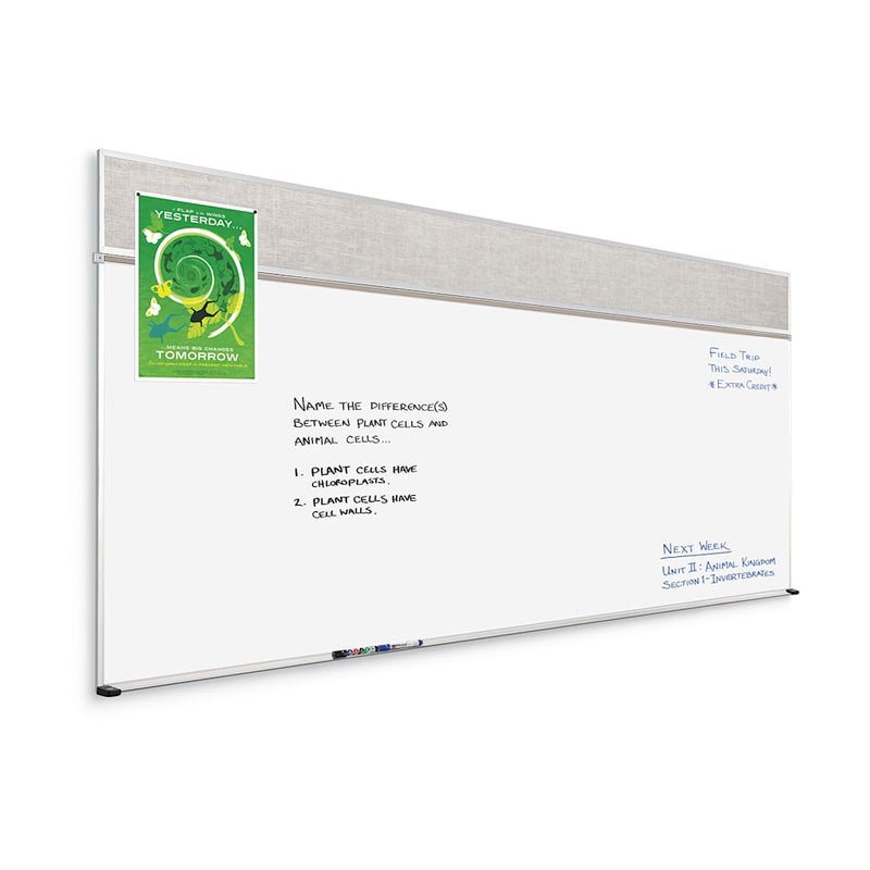 MooreCo Combo-Rite Boards – Porcelain Steel Whiteboard with Vin-Tak Surface Type C (506-1C-PM-X2)