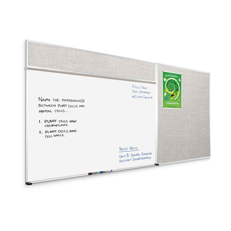 MooreCo Combo-Rite Boards – Porcelain Steel Whiteboard with Vin-Tak Surface Type D (506-4C-PM-X2)