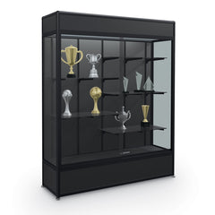 MooreCo Elite Freestanding Display Case + Cornice & Light (93C84)