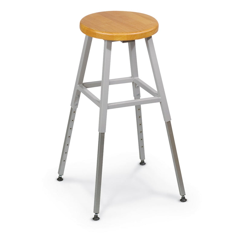 MooreCo Lab Stool, No Back - Gray 29.3