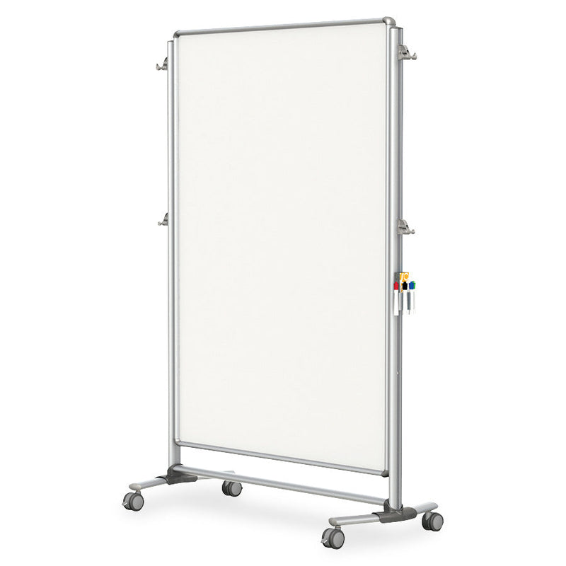 Ghent Nexus Partition Double-Sided Mobile Porcelain Magnetic Whiteboard (46