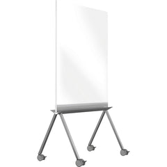 Ghent Roam Mobile Whiteboard White Surface Satin Aluminum Frame (36" W x 45" H) RM36SAWHN - EDUSupplyDirect