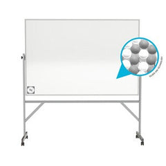 Ghent Reversible Magnetic Hygienic Porcelain Whiteboard w/ Aluminum Frame (4' W x 3' H) ARM4M434 - EDUSupplyDirect