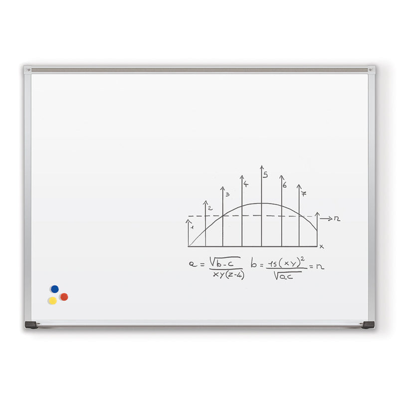 Mooreco Porcelain Steel Whiteboard – Deluxe Aluminum Trim - EDUSupplyDirect