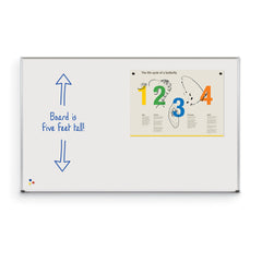 Mooreco El Grande Porcelain Steel Whiteboard – Deluxe Aluminum Trim - EDUSupplyDirect