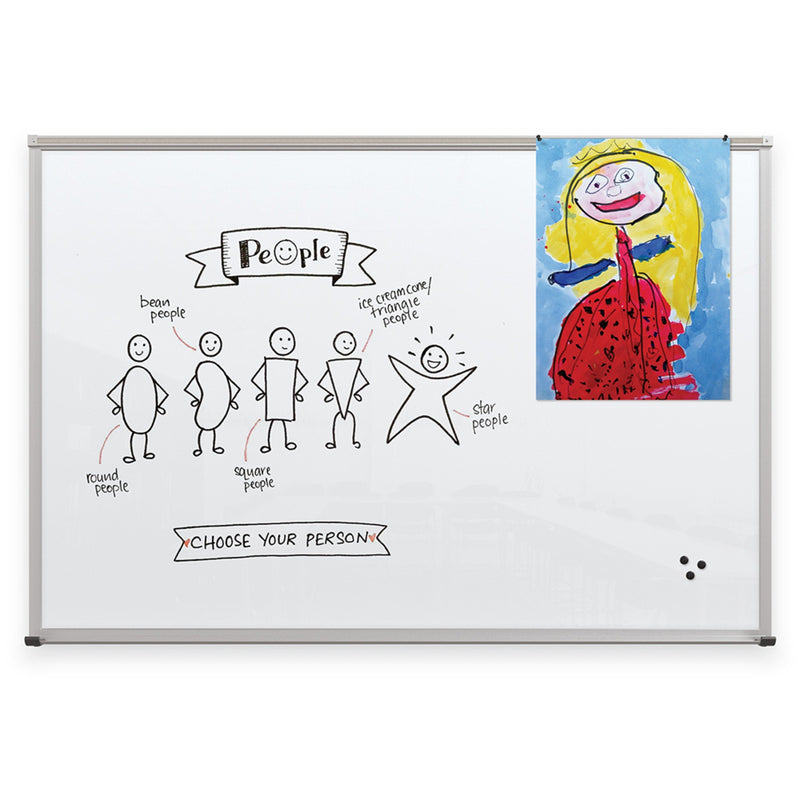 Mooreco Framed Magnetic Glass Board - EDUSupplyDirect